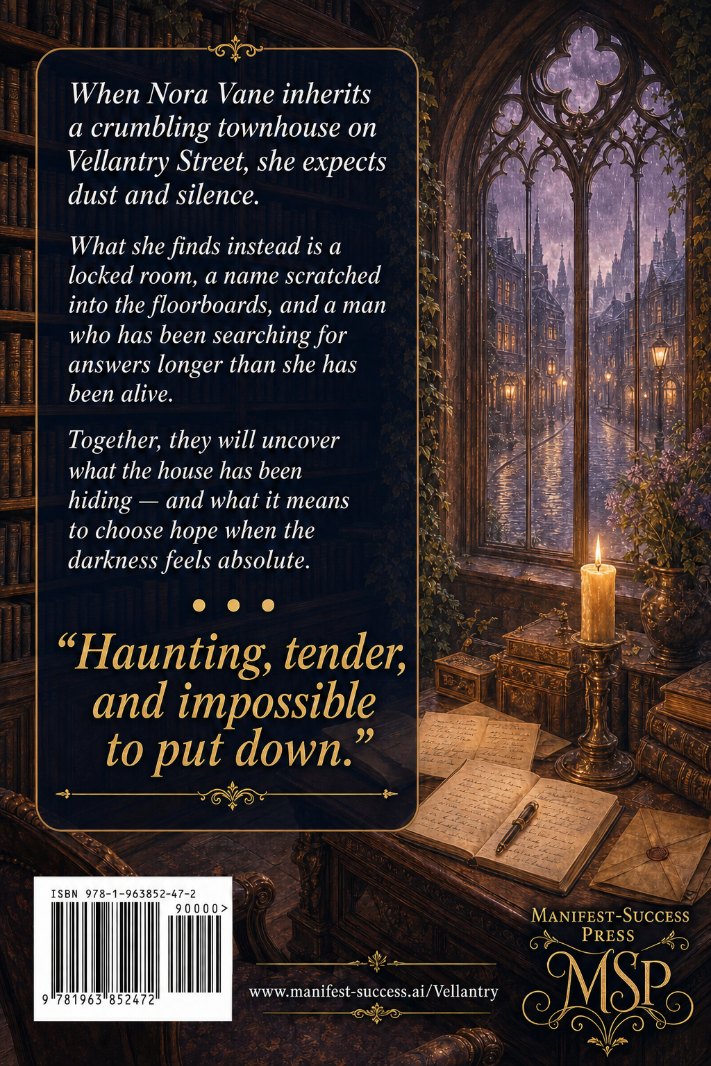 The House on Vellantry Street — Back Cover